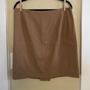 Express Khaki Knee-Length Pencil Skirt